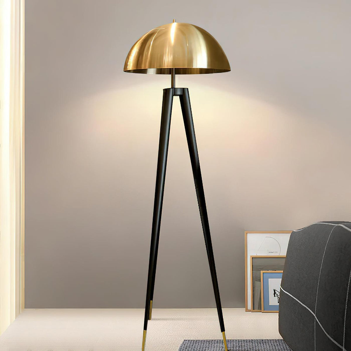 three-legged-gold-gong-floor-lamp