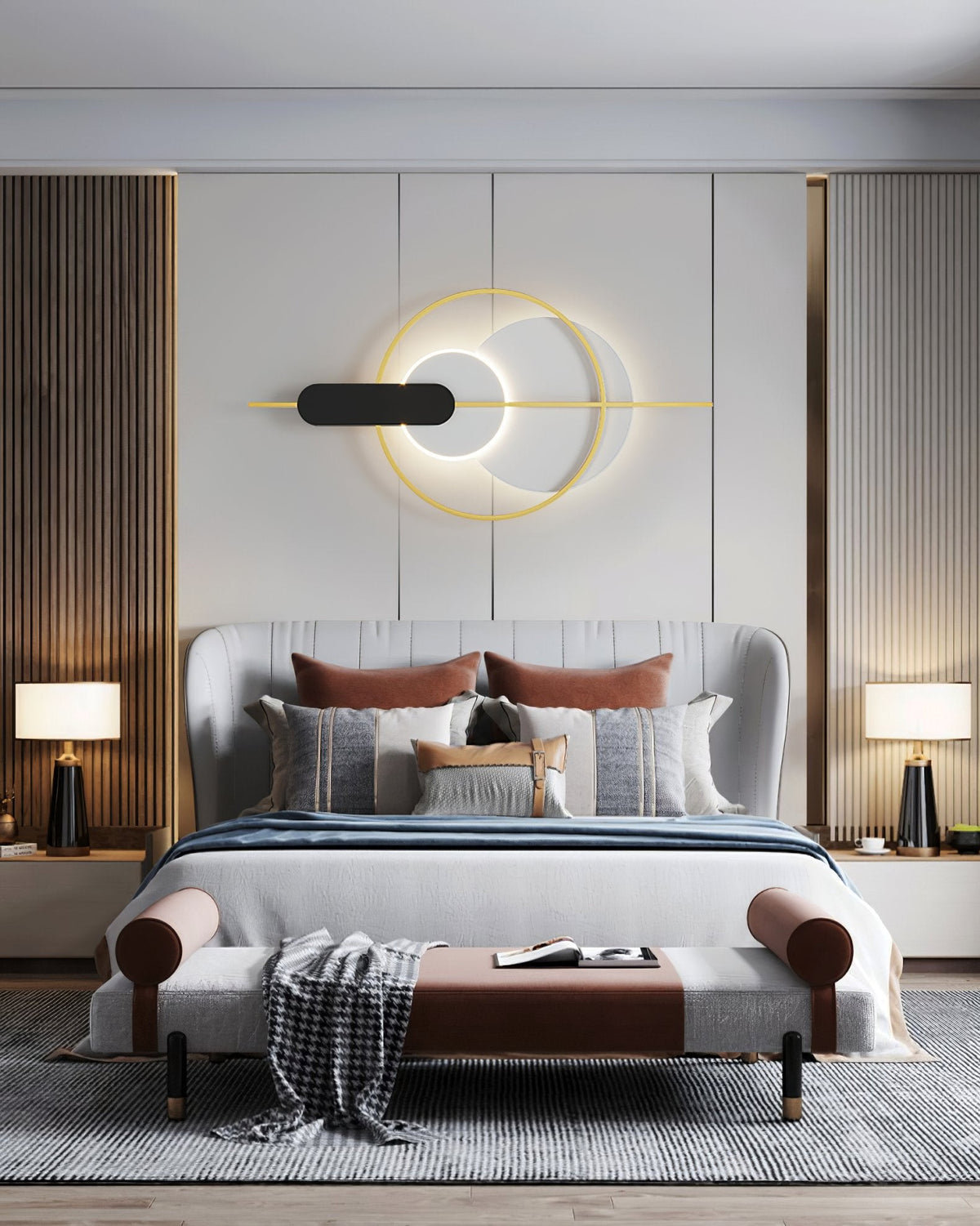 Three Round Wall Lamp
