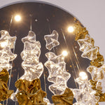 Tidal Art Glass Chandelier – Modern Cascading LED Pendant Light