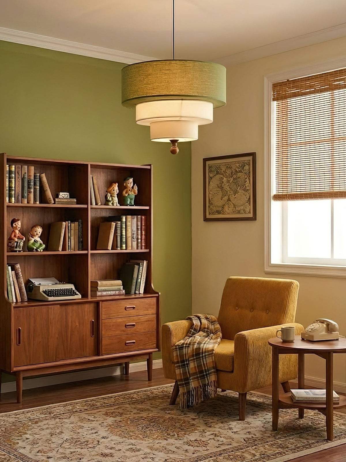 Tiered Fabric Pendant Light – Modern Layered Shade for Dining & Living Rooms