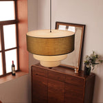 Tiered Fabric Pendant Light – Modern Layered Shade for Dining & Living Rooms