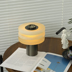 Tiered Obelisk Alabaster Table Lamp – Modern Sculptural LED Light