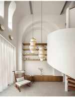 Tiered Wave Pendant Light – Modern Layered Fabric Shade for Dining & Living Spaces