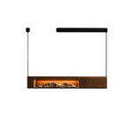 Timber Horizon LED Pendant Light – Modern Wood Sculptural Chandelier