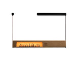 Timber Horizon LED Pendant Light – Modern Wood Sculptural Chandelier