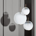 Tindari Glass Pendant Light – Modern LED Hanging Lamp for Living & Dining