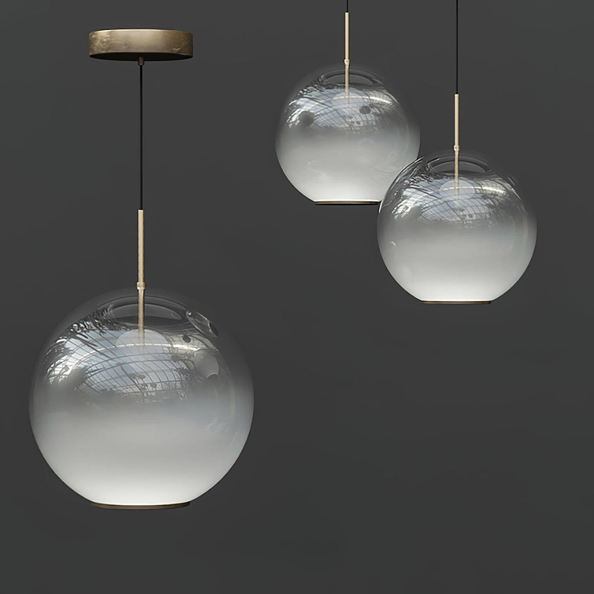 Tindari Glass Pendant Light – Modern LED Hanging Lamp for Living & Dining