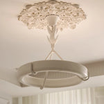 Plaster Ceiling Medallion with Integrated LED Lighting
