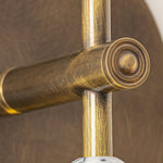 Toam Plug-In Wall Sconce with Marble and Brass Accents