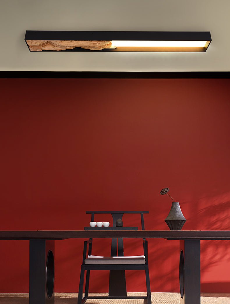 Topographic Lumen Wall Sconce – Sculptural Wood & LED Wall Light