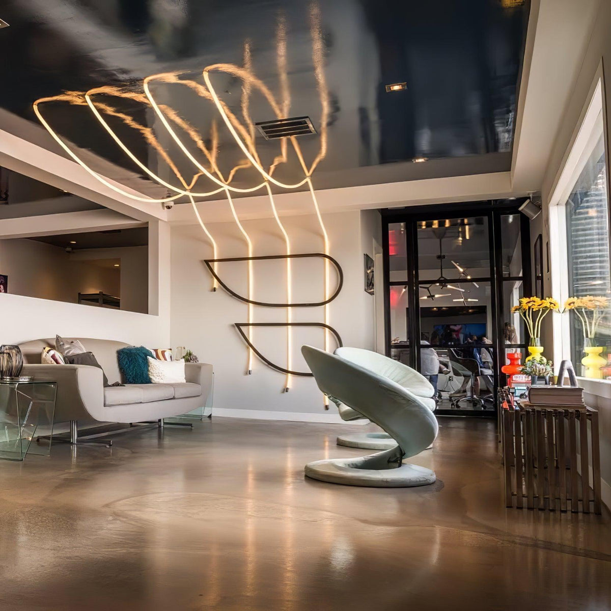 Flexible Curve Line Pendant Lamp