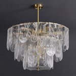 Classic Copper Glass Chandelier for Elegant Dining Rooms and Entryways