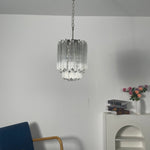 Prism Glass Chandelier – Handcrafted Murano Style Pendant Light