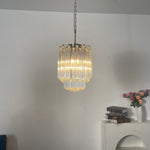 Prism Glass Chandelier – Handcrafted Murano Style Pendant Light