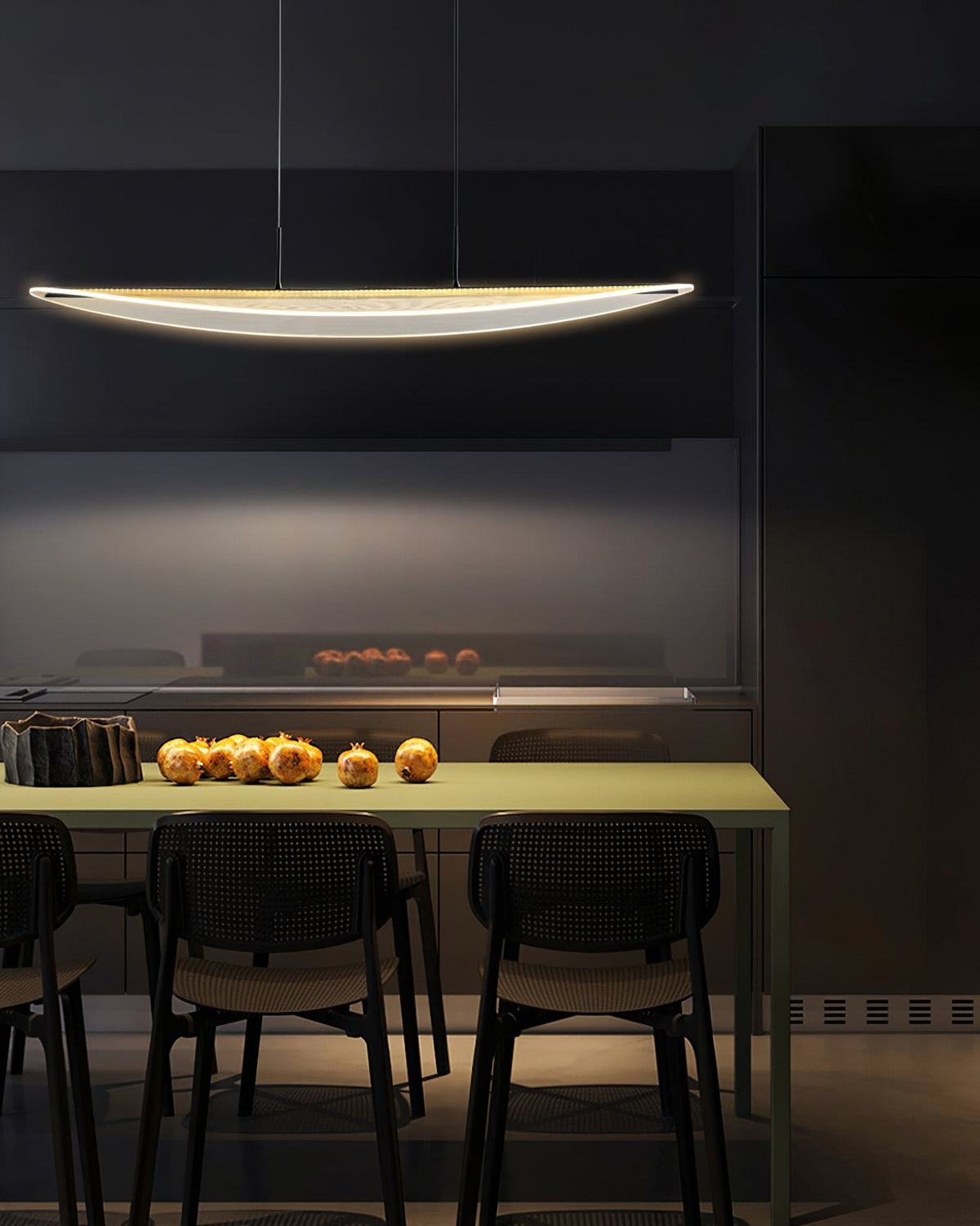 Transparent Leaf Pendant Light