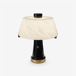 Trapezia Alabaster Desk Lamp — Sculptural Table Light for Modern Interiors