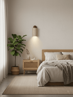 Travertine Cylinder Wall Sconce with Cap – Modern Natural Stone Lighting