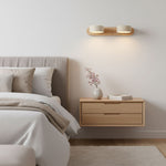 Travertine Duo Wall Sconce — Natural Stone LED Wall Light