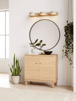 Travertine Duo Wall Sconce — Natural Stone LED Wall Light