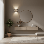 Travertine Globe Wall Sconce – Natural Stone Ambient Lighting