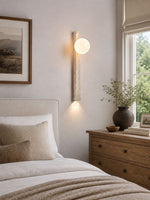 Travertine Wall Sconce with Up and Down Lighting