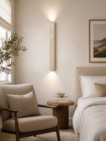 Travertine Wall Sconce with Up and Down Lighting