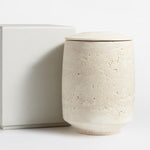 Sculptural Travertine Candle Holder for Modern Interiors