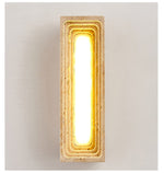 Canyon Travertine Wall Sconce — Sculptural Stone LED Wall Light