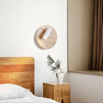 Travertine Axis Directional Wall Sconce in Natural Stone