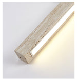 Travertine Linear Ceiling Light – Natural Stone LED Fixture for Modern Interiors