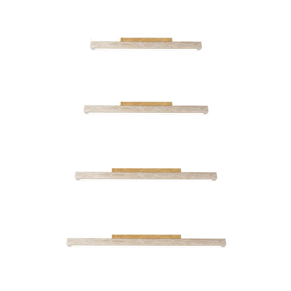 Travertine Linear Ceiling Light – Natural Stone LED Fixture for Modern Interiors