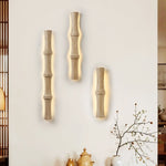 Travertine Column Glow Wall Sconce – Modern Stone LED Wall Light