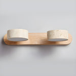 Travertine Duo Cordless LED Wall Sconce with Touch Dimming