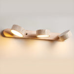 Travertine Duo Wall Sconce — Natural Stone LED Wall Light