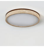 Travertine Halo Round LED Ceiling Light in Natural Stone