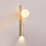 Travertine Wall Sconce with Up and Down Lighting