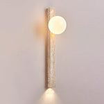 Travertine Wall Sconce with Up and Down Lighting