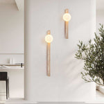 Travertine Wall Sconce with Up and Down Lighting