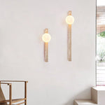 Travertine Wall Sconce with Up and Down Lighting