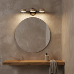 Traviso Beam Vanity Light – Travertine LED Wall Sconce, Modern Minimalist Bathroom Lighting