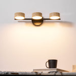 Traviso Beam Vanity Light – Travertine LED Wall Sconce, Modern Minimalist Bathroom Lighting