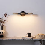 Traviso Beam Vanity Light – Travertine LED Wall Sconce, Modern Minimalist Bathroom Lighting