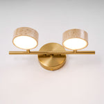 Traviso Beam Vanity Light – Travertine LED Wall Sconce, Modern Minimalist Bathroom Lighting