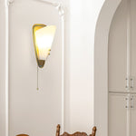 Geometric Gold Wall Sconce with Tassel Accent for Modern Interiors