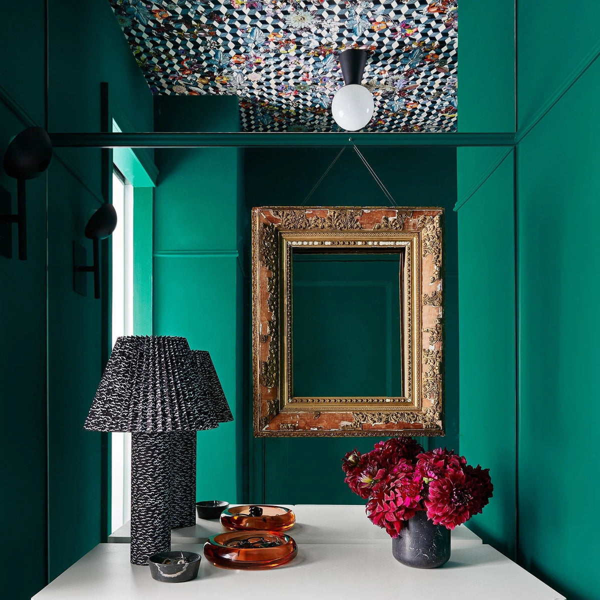 Trilo Globe Ceiling Light — Modern Opal Glass Flush Mount