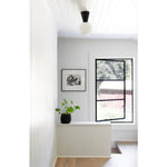 Trilo Globe Ceiling Light — Modern Opal Glass Flush Mount