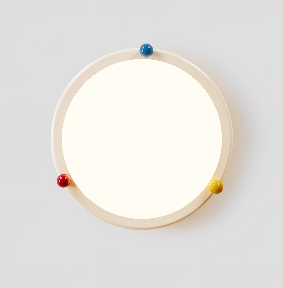 Trio Memphis Ceiling Light – Modern Flush Mount with Colorful Spheres