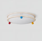 Trio Memphis Ceiling Light – Modern Flush Mount with Colorful Spheres