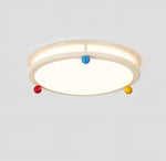 Trio Memphis Ceiling Light – Modern Flush Mount with Colorful Spheres
