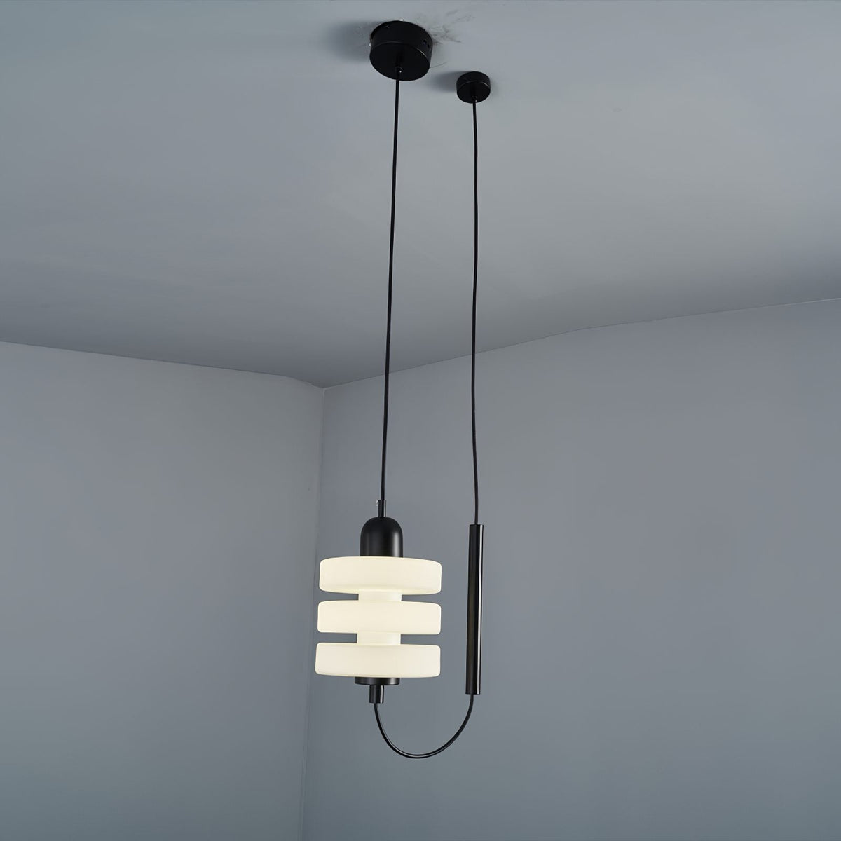 Triple Puck Pendant light
